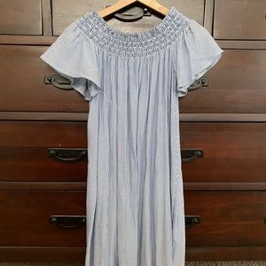 Urban Outfitters blue & white striped dress